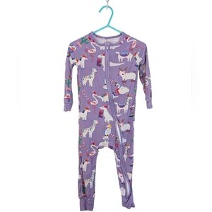 Purple Kids One Piece with Fun Animal Print
